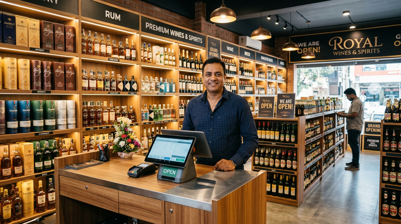 How to Open a Wine Shop in India: Complete 2025 Guide (License, Investment, Operations, Software)