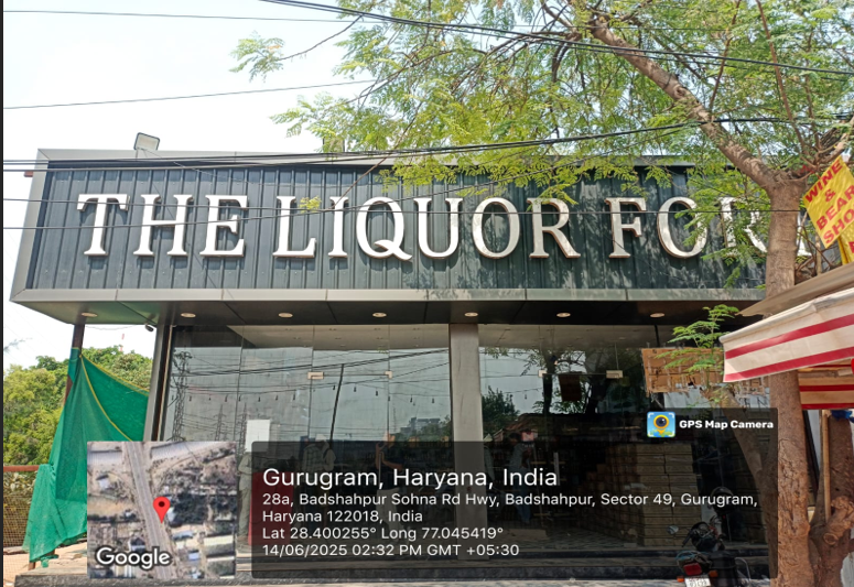 Entrance of The Liquor Fort shop