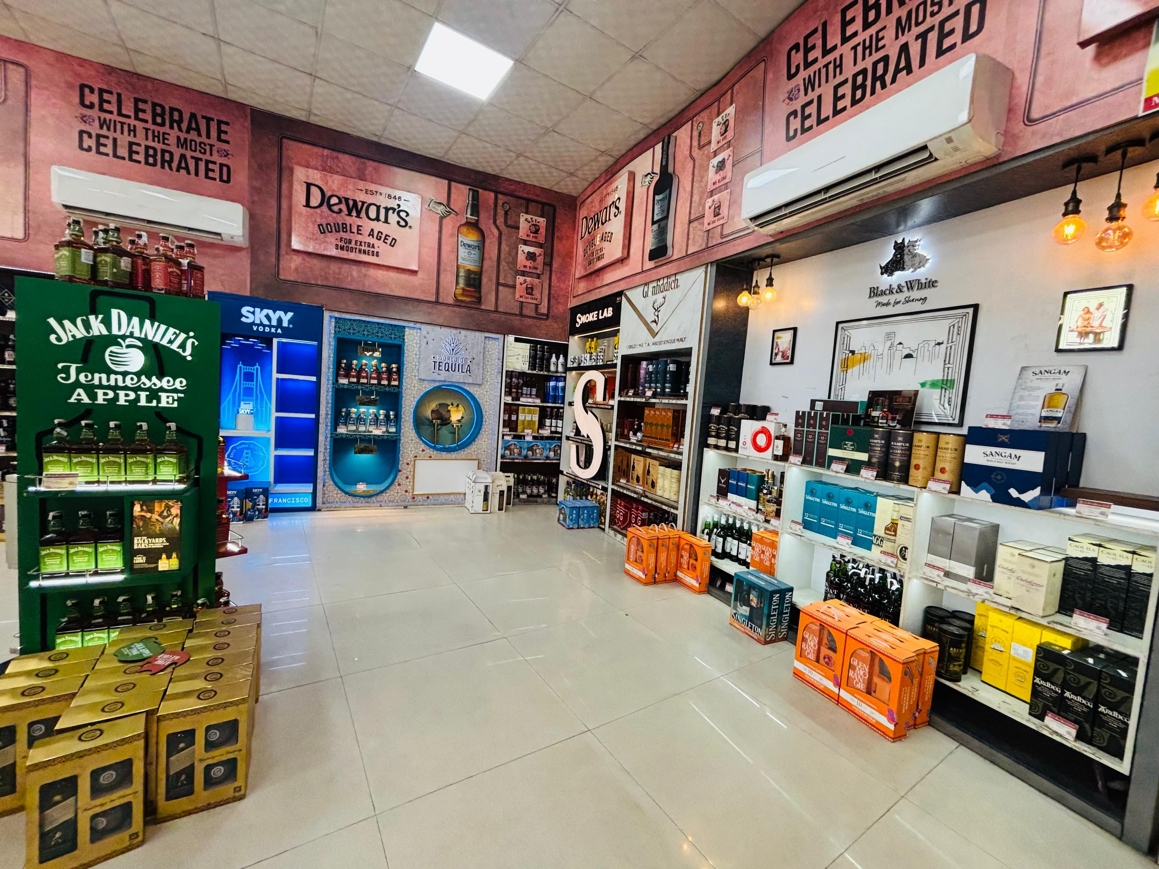 G-Town Wines premium liquor store at Bakhtawar Chowk Gurgaon