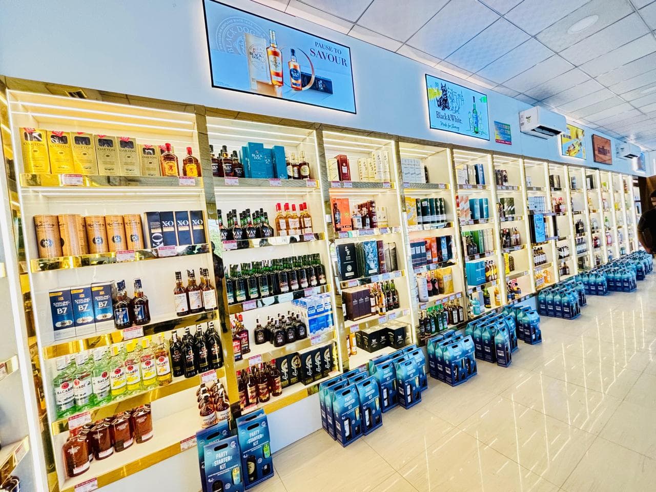 Whisky, wine, and premium spirits on display at G-Town Wines Sector 52