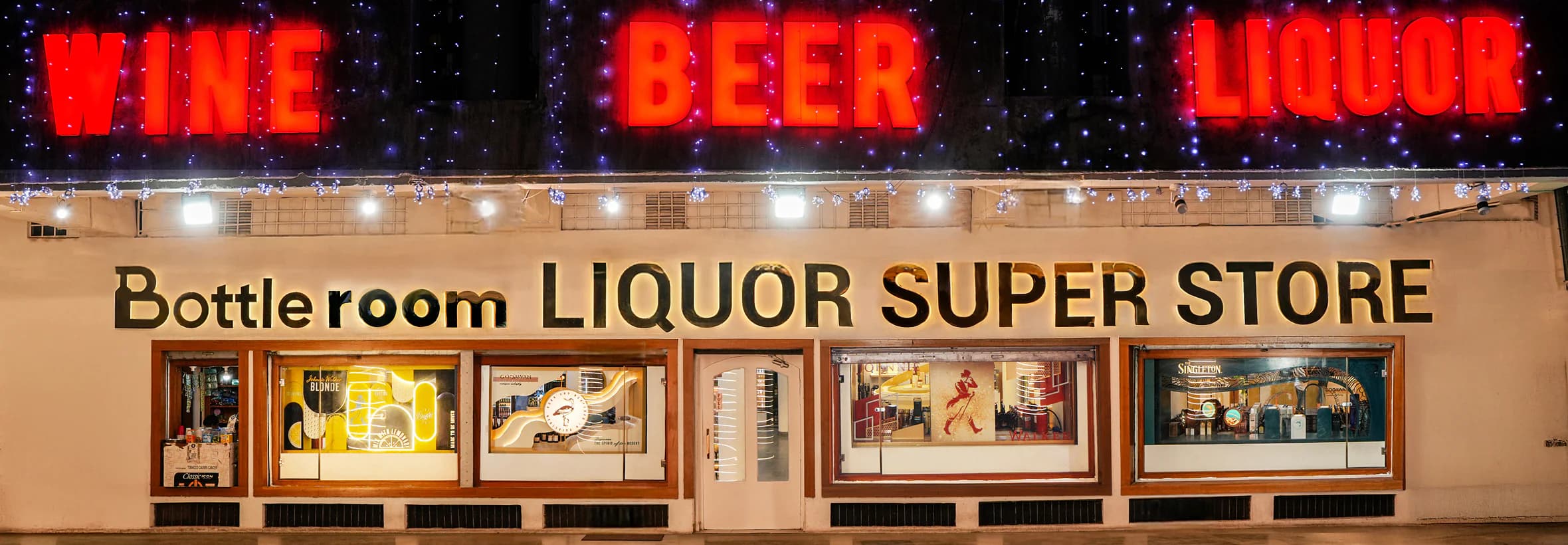 Bottle Room Chandigarh storefront with clean and modern exterior